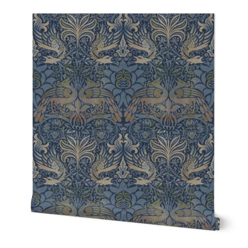 William Morris Peacock and Dragon