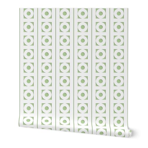 Trelliage REVERSE SOFT GREEN CIRCLE TRIM
