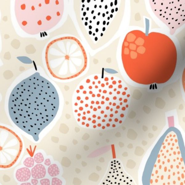 Tutti frutti fruit pattern