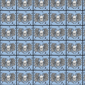 blue winged scarab