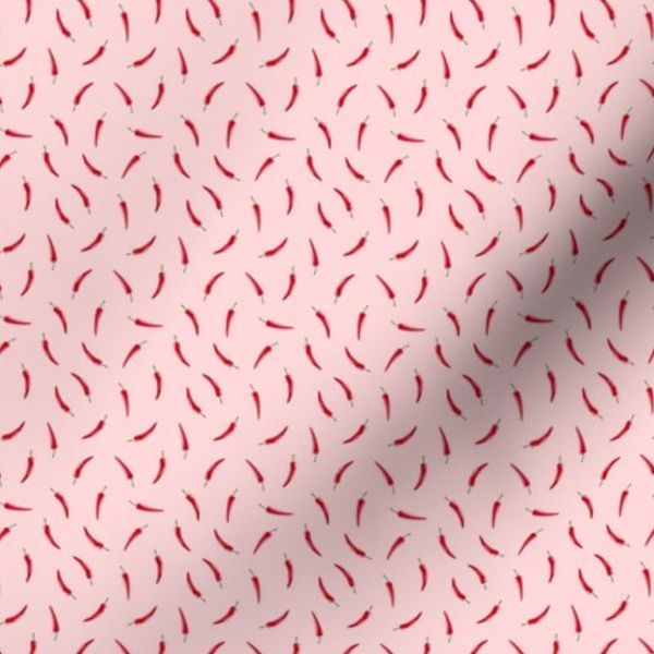 (1 cm scale) chili peppers - pink - LAD19BS