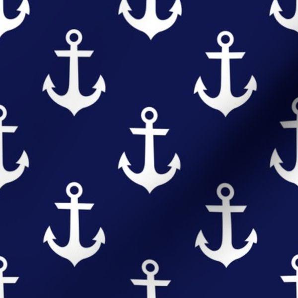 Anchor Navy and white