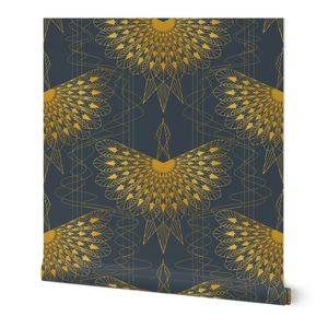 Golden Phoenix Dark Blue