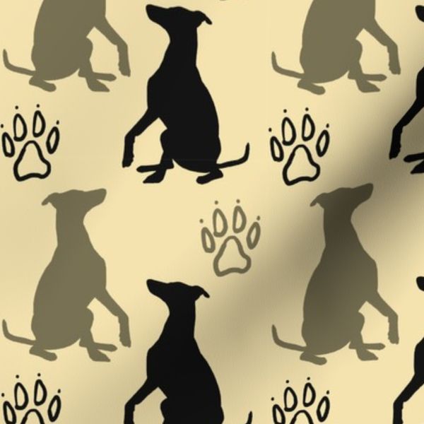 Whippet shadows - tan