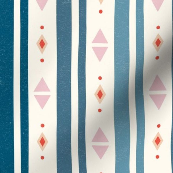Bright Meadows - Blue Stripes