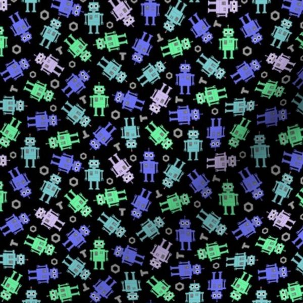 robot blues black small scale
