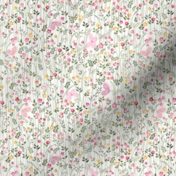 Tiny Pink and Yellow Flowers