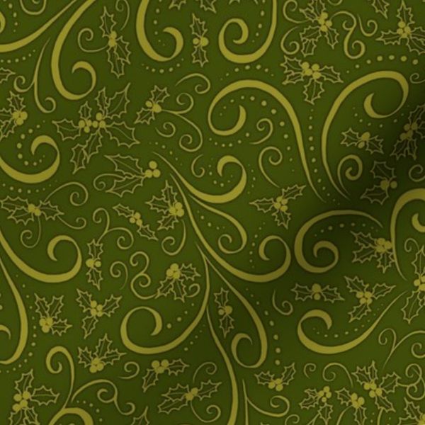 Holly Swirls green