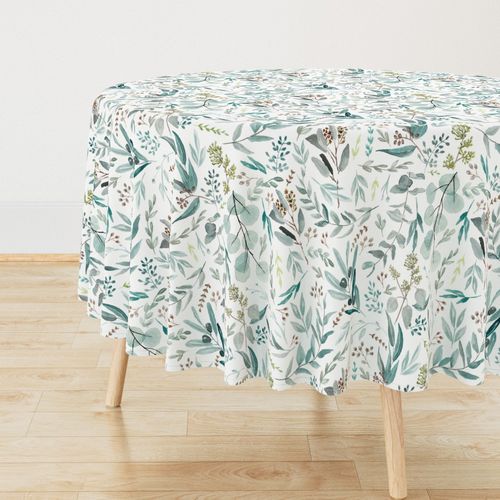 Eucalyptus Leaves Botanical Pattern M