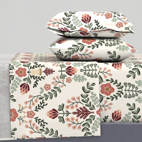 Scandinavian damask - cream
