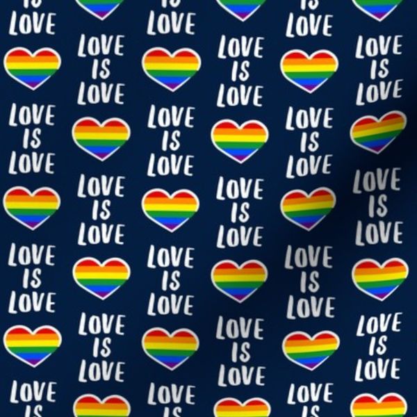 Love is Love - navy - LAD21