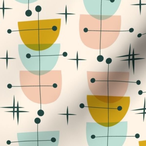 MCM Bursts and Bowls-Pastel