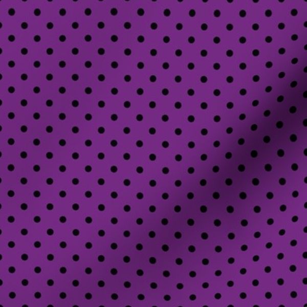 Purple With Black Polka Dots - Small (Rainbow Collection)