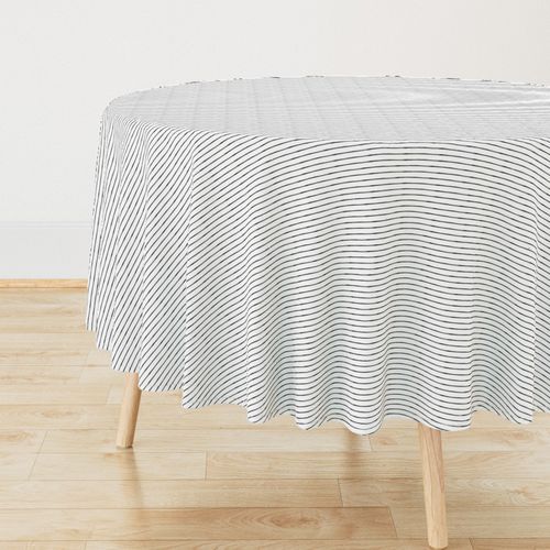 Extra Small Thin Stripes Watercolor Black White