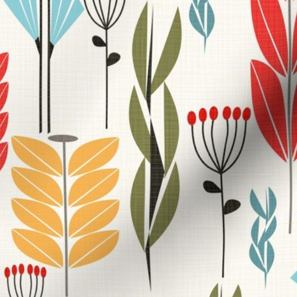 Herbs and Grasses Midcentury Mood