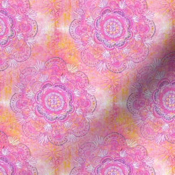 pink orange mandala