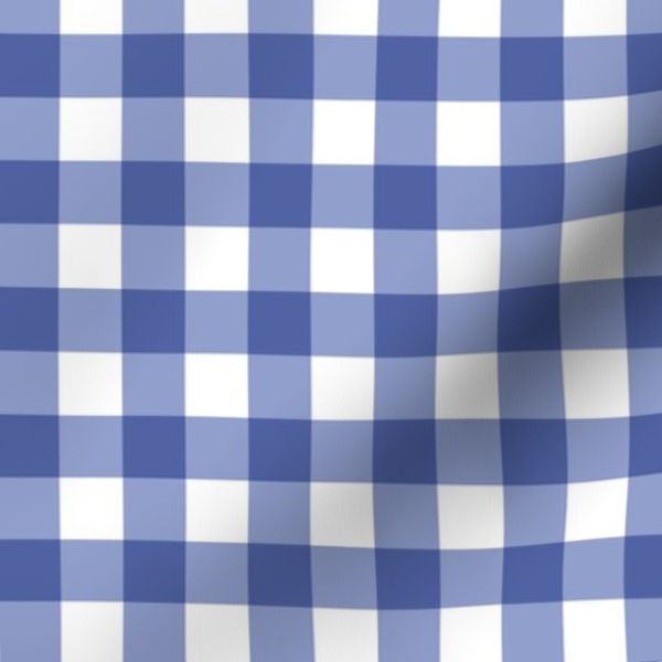 Navy blue gingham