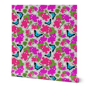 Gran's Aussie Rainforest 2 (Ulysses Butterfly) - silver grey medium