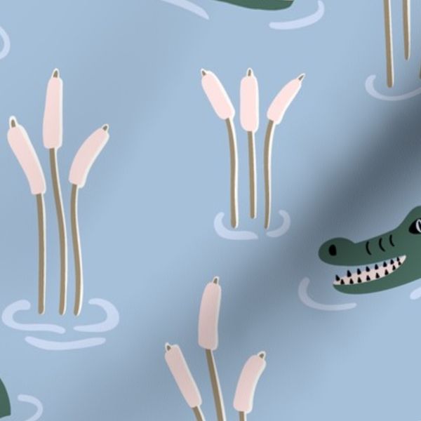 calm crocodile/large