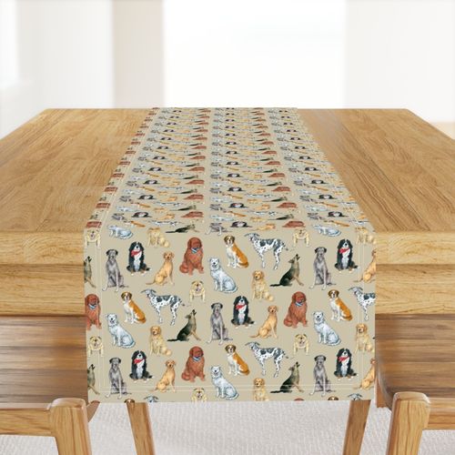 Big Dogs Pattern on khaki