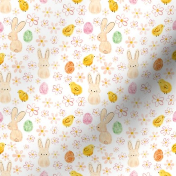 Easter Bunnies And Chicks 4x4