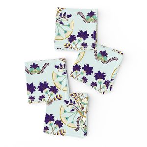 Egyptian floral in mint