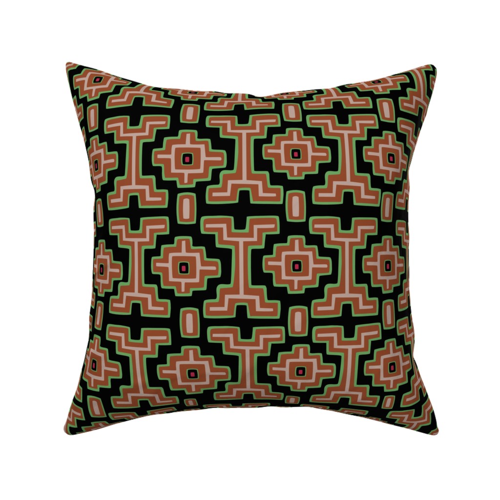 18 inch square Throw Pillow on a white background