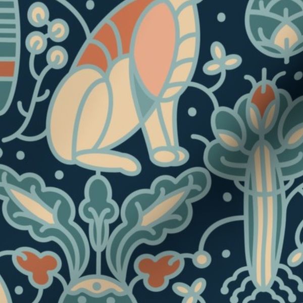 Rabbits in the vegetable garden custom color-2-smaller