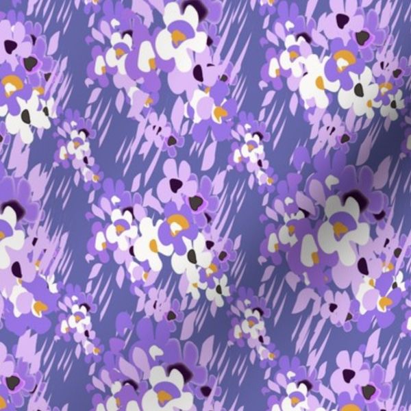 very peri pretty ditsy floral