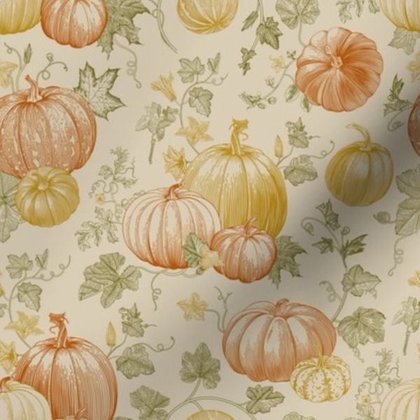 Pumpkin. Yellow Green Red