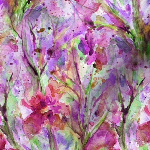 Watercolor trailing floral