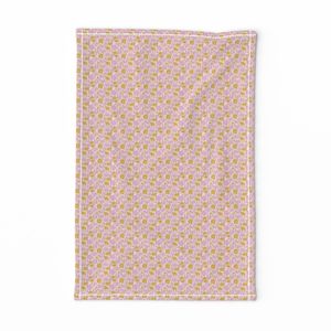mini micro // Frilly Floral in Lilac and Mustard