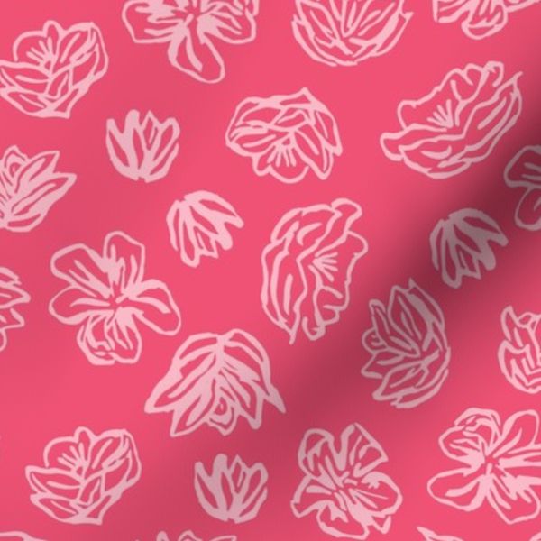 Floating Flowers Pink color