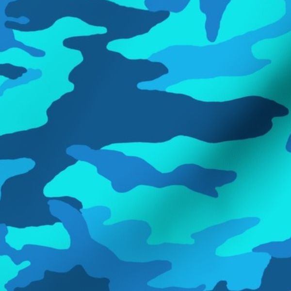 Camo turquoise colors
