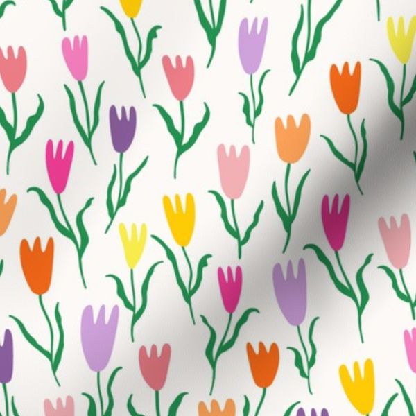 Color Pop Tulips - on cream