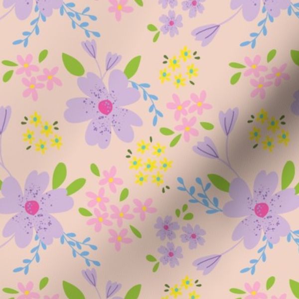 Gnome Spring Floral beige