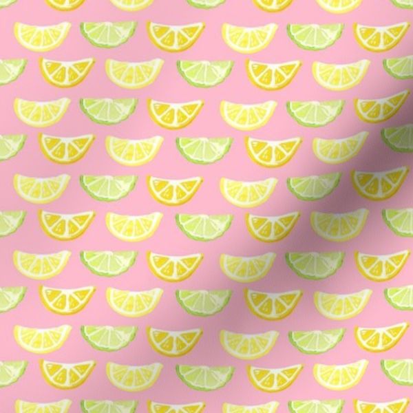 Lemon and bergamot slices - pink - small