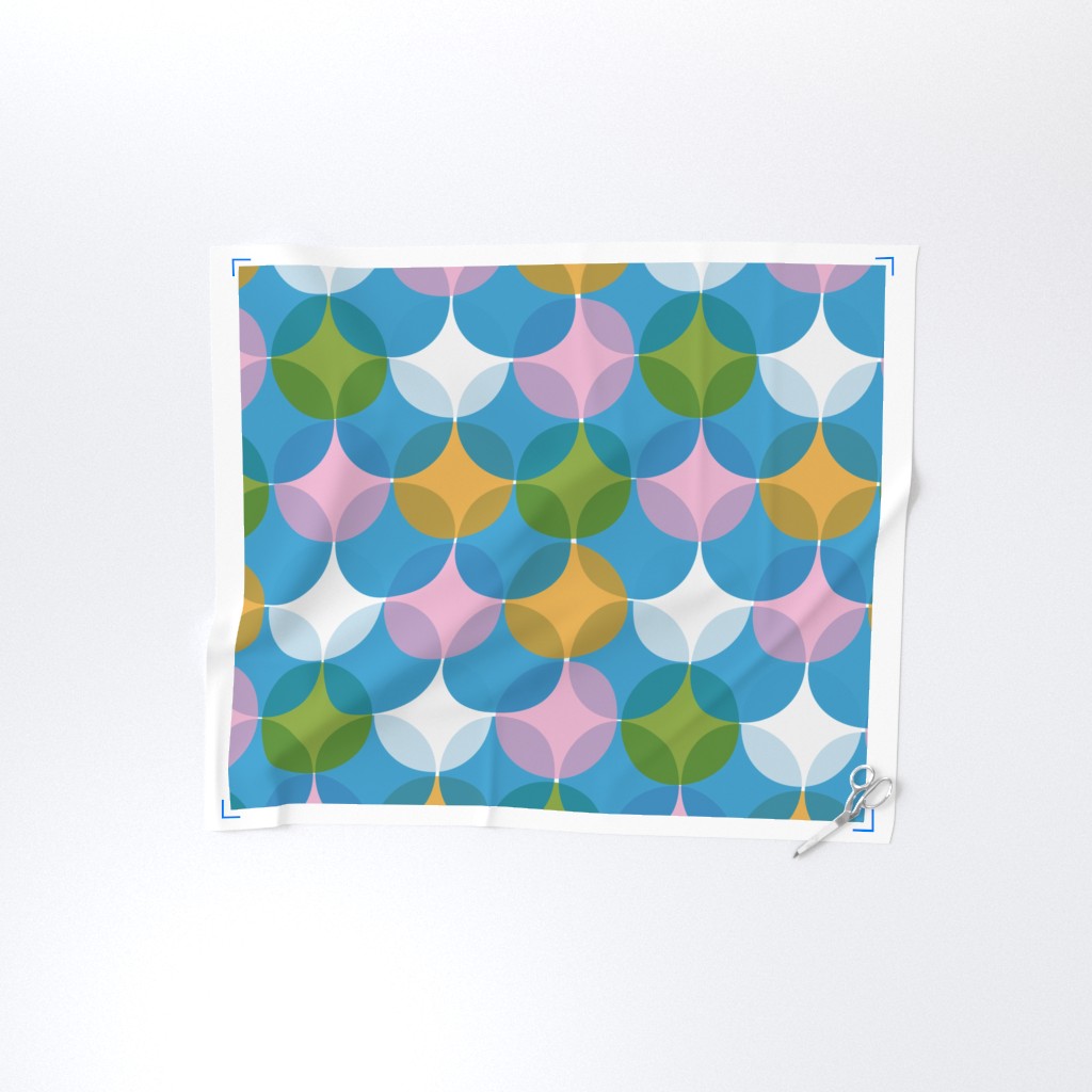 Yard of fabric with selvedge and sewing shears