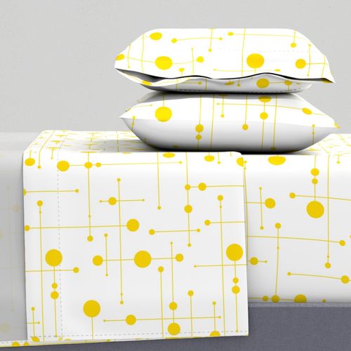 Ballastic Lines - Yellow on White