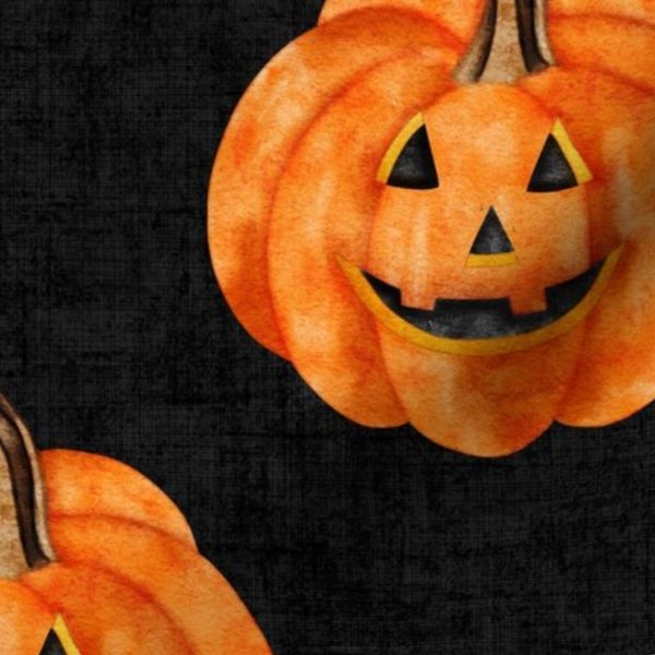 Pumpkins//Black - Lg