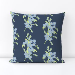 Forget-me-not Flower on Oxford Blue Medium Scale