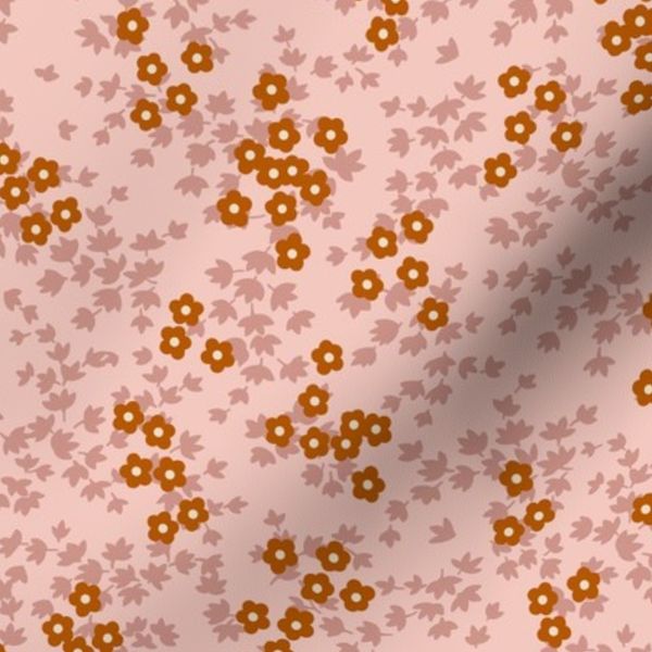 Ditsy Floral - Pink/Orange