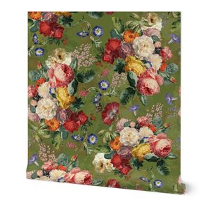 Lush Baroque Antique Roses Bouquets Nostalgic Flower Heritage Rose Garden