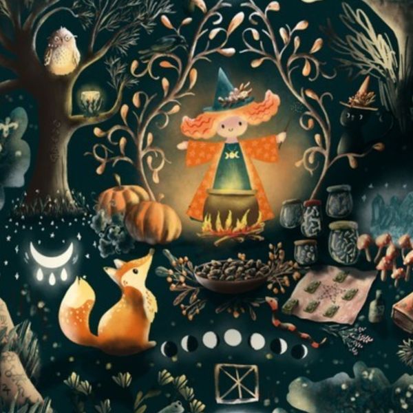 The Spell Repeat SMALL Witch and Magic in the Forest