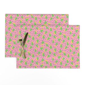 Playful Retro Pear Fruit Pop Art - Nostalgic 80s print - Blender