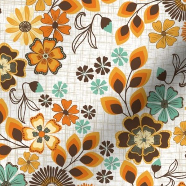(S) Retro Floral - Seventies Vintage Flowers