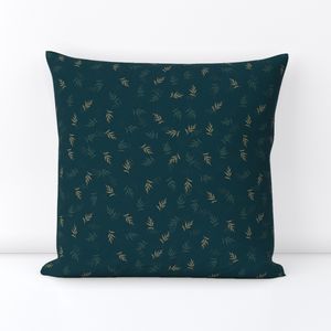 Botanical Leaves Dark Medium Scale Size 12"
