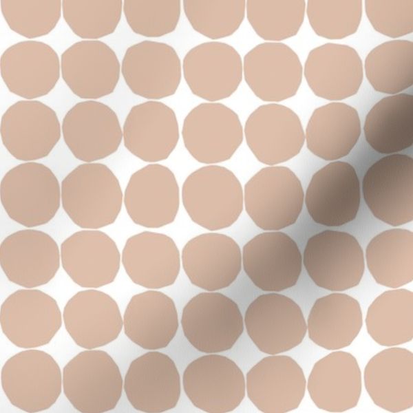 Simple Modern Polka Dot - Medium - Neutral Beige - pointdelettre01