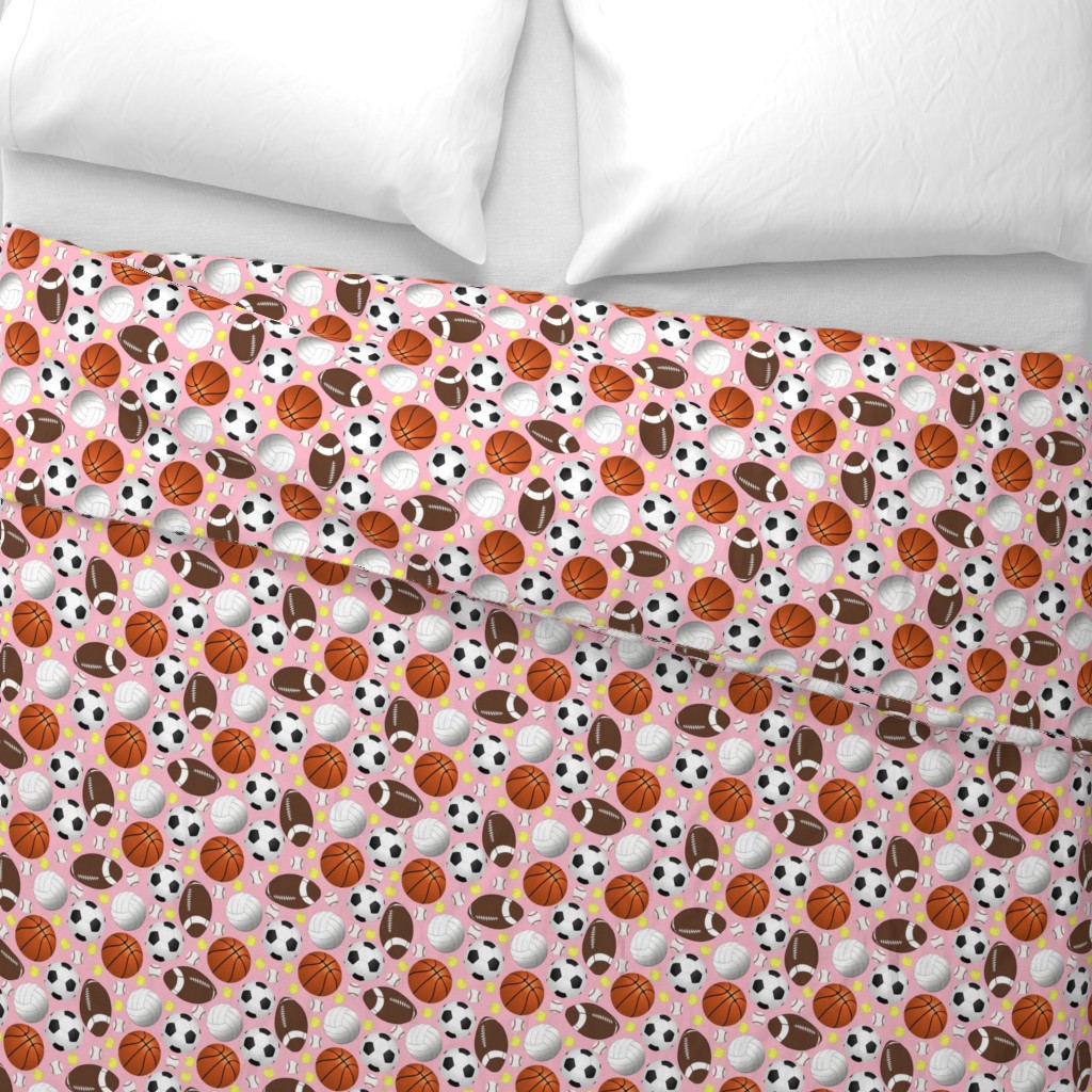 Top down Duvet Cover with a folded edge showing the design on the front and back