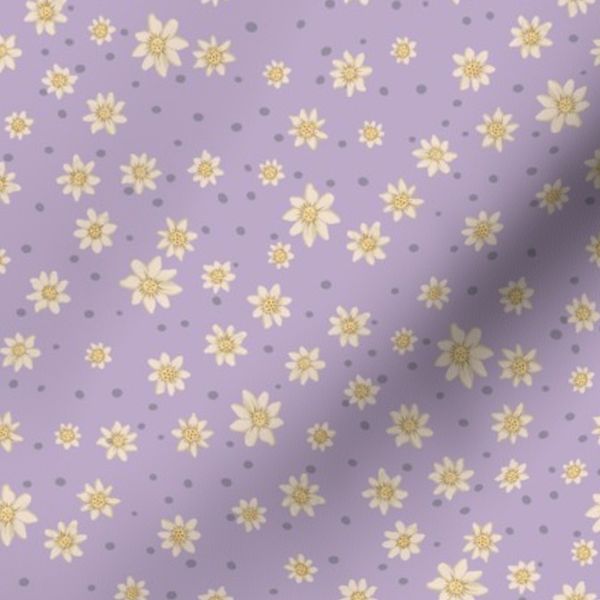 Polka Dots and Daisy on Lavender